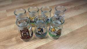 Welch's Peanuts Comic Classics Complete Set of 7 Jelly Jars